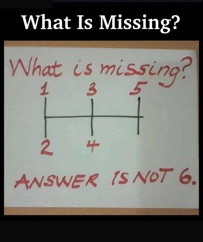 RIDDLE: What Is Missing?