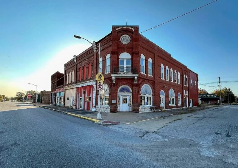 Historic Brick Building in Chetopa, Kansas
