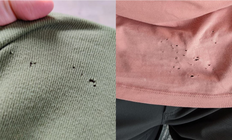 Why tiny holes keep appearing on T-Shirts