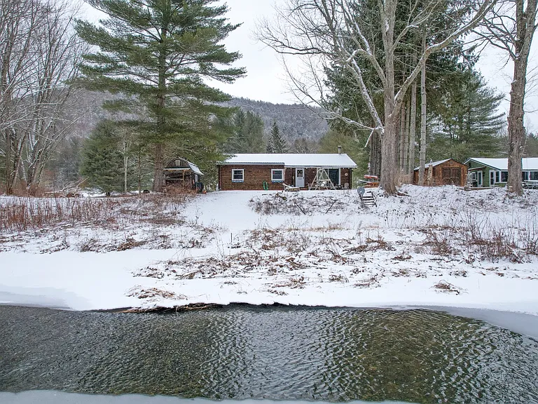 Riverfront Log Cabin: Secluded Retreat on the East Branch Delaware River $259,000
