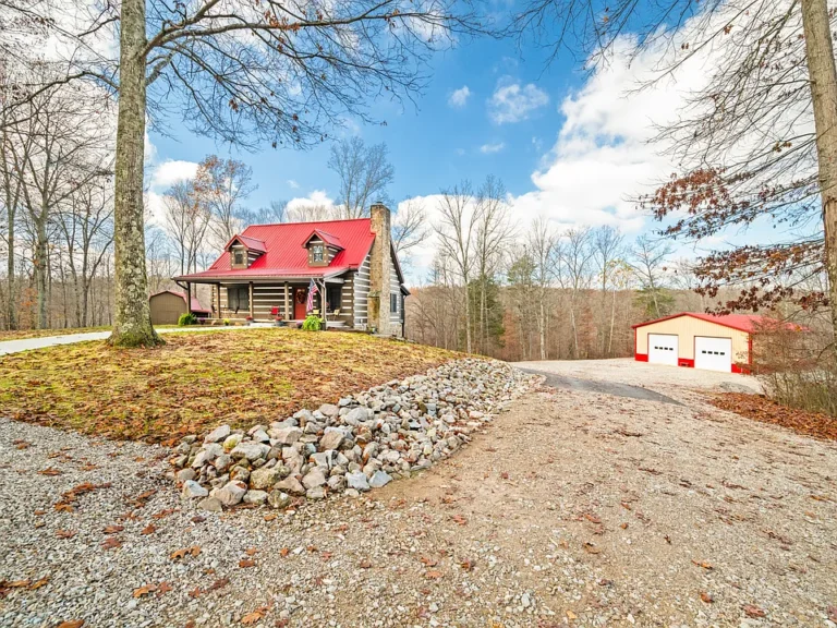 Stunning Rustic Cabin on 23 Acres with Heated Pole Barn