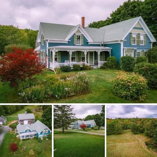 “Stunning 4-Bedroom Farmhouse on 50 Acres for Sale in Waldoboro, Maine”