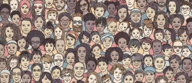 Can you find the hidden cat among people in this image?