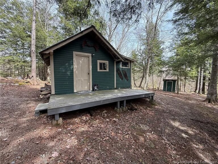 1-Bedroom Off-Grid Camp on 71 Acres in Canterbury, New Brunswick