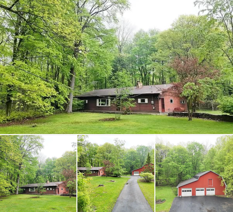 Ranch-Style Home on 9 Wooded Acres with Detached Garage and Cabin Sauna – $235,000