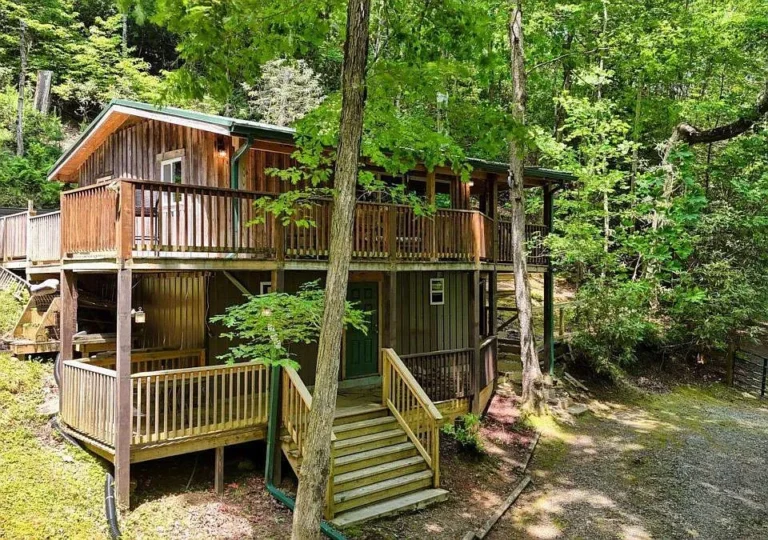 Rustic 2-Bedroom Cabin with Streamfront Serenity – Hiawassee, GA  2 Beds | 1 Bath | Wood-Burning Stove | Streamside Setting | Investment or Retreat $205,000