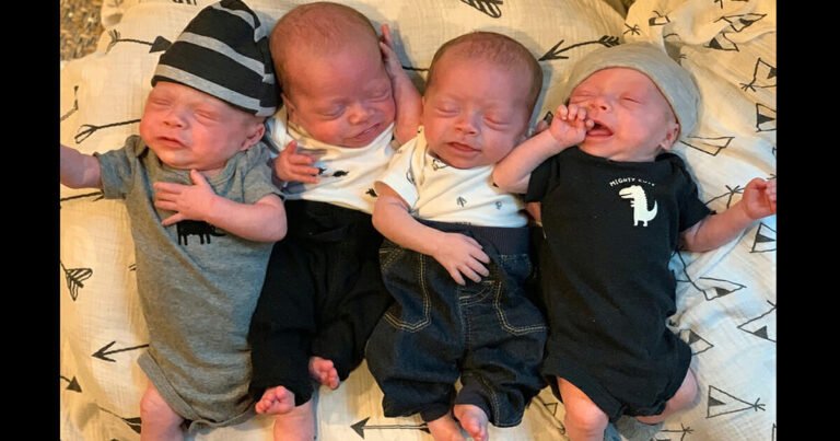 Mom delivers identical quadruplets during pandemic – and they’re beautiful