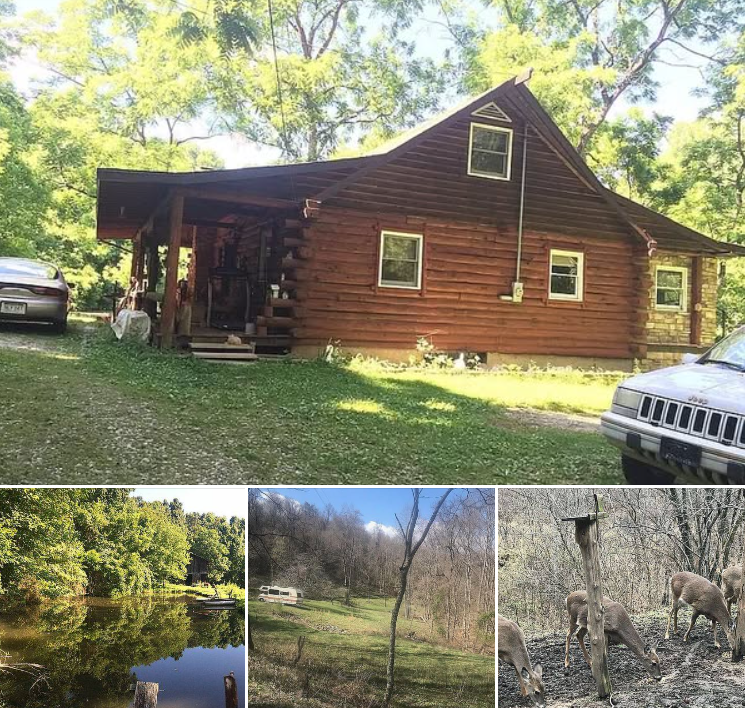 3-Bedroom, 1.5-Bath Home with Log Cabin Style and Nearby Ponds – $220,000