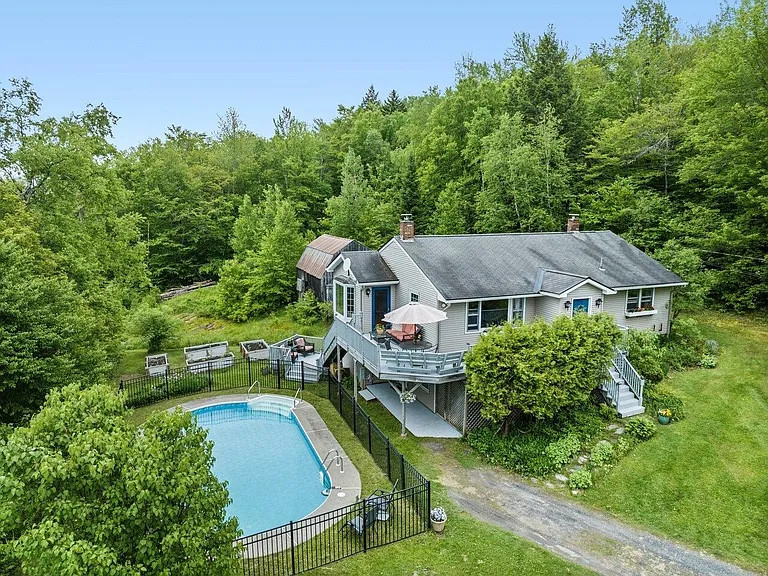 Secluded Vermont Haven on 14 Acres with Mountain Views, Pool, and Year-Round Adventure