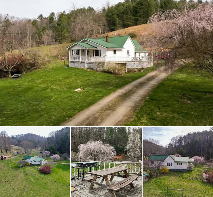 27.6 Acres in East Tennessee – Renovated Home with Barns, Creek, and Scenic Mountain Views