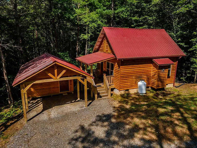 Tucked away in the peaceful woods, this delightful 1-bedroom, 1-bath cabin with a cozy loft offers the perfect escape to nature. $239,000