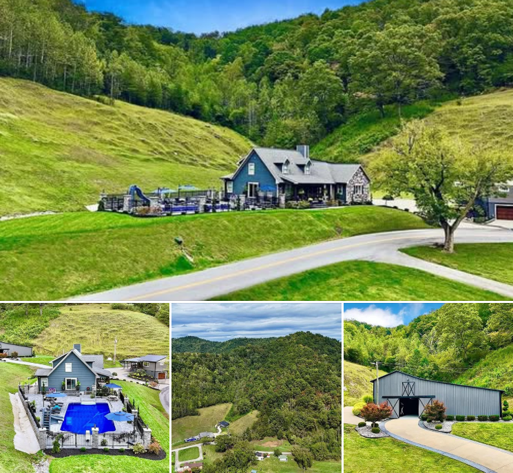Spacious 45-Acre Property in Kentucky with Pool and Scenic Surroundings