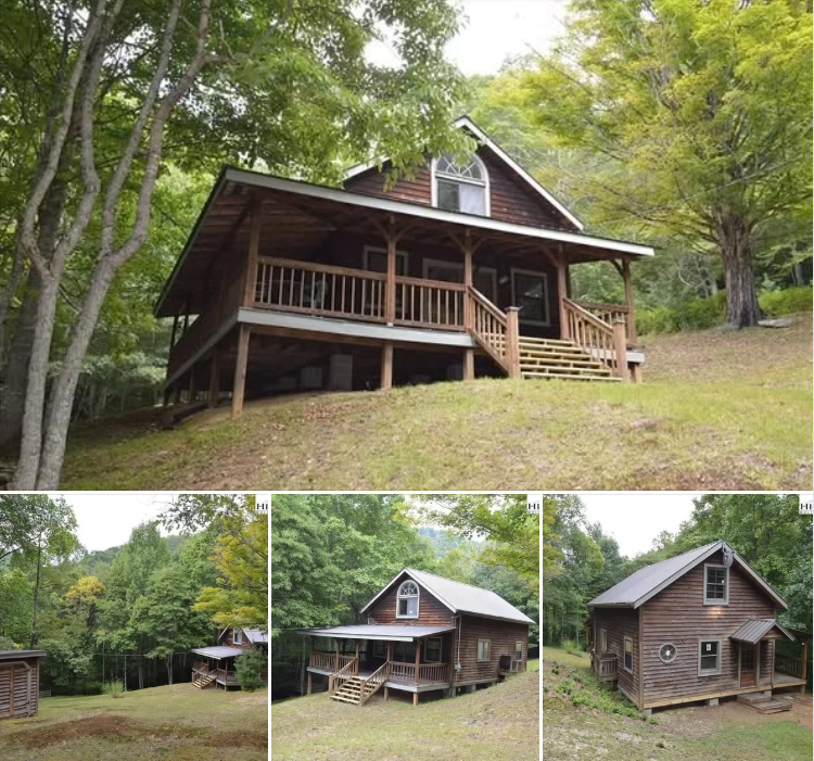 “Tranquil Cabin Retreat on 13 Acres in Mouth of Wilson, Virginia”