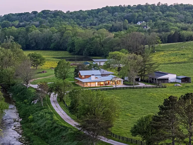 Embraced in the heart of Water Valley, this stunning 100+ acre property offers over one mile of Leipers Creek, cascading along its eastern border. The flowing waters make for a perfect summer retreat, adding to the charm and tranquility of this scenic landscape.