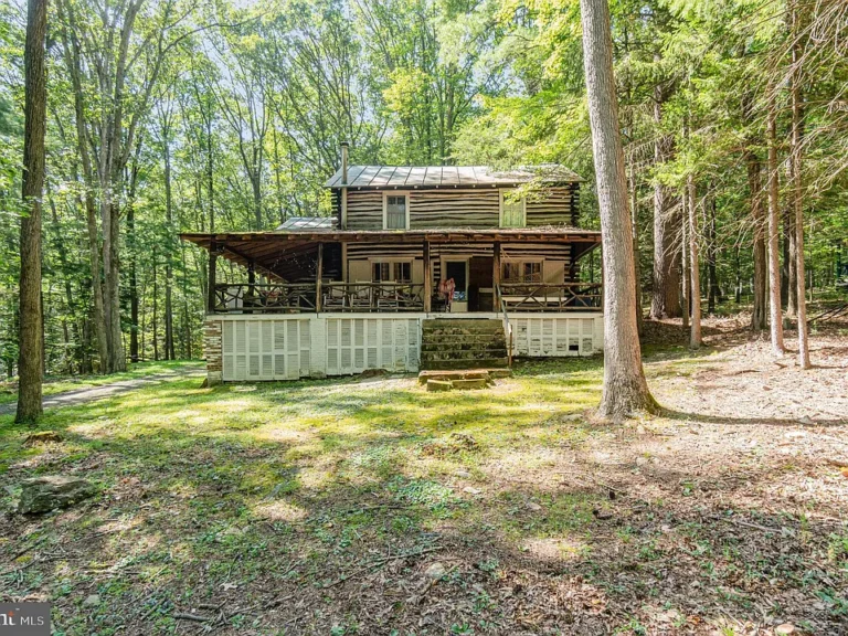 Rare Log Cabin Retreat in Tuscarora State Forest – Hunting, Fishing & Hiking! $184,900