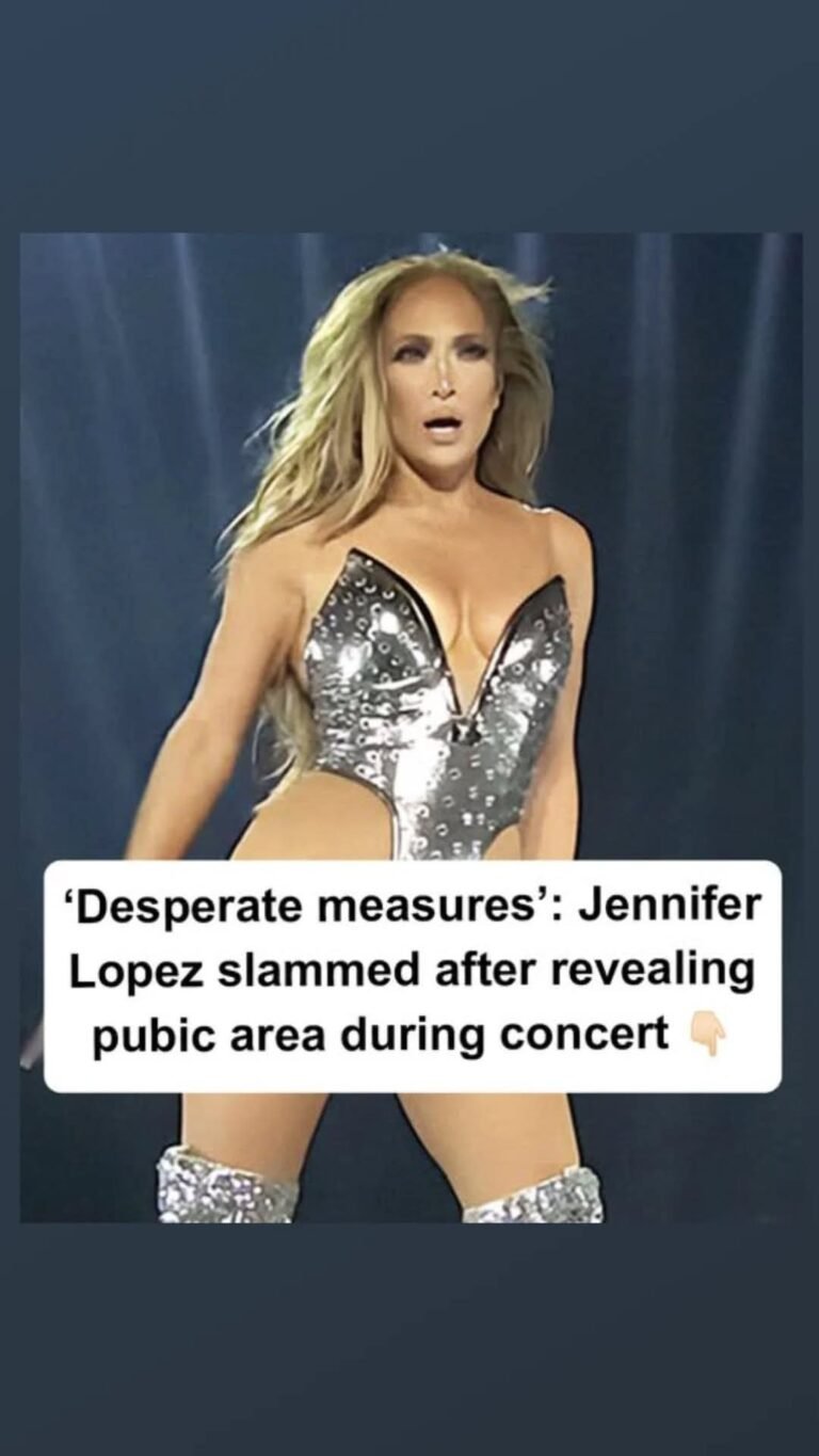 Jennifer Lopez slammed after revealing her pubic area during concert