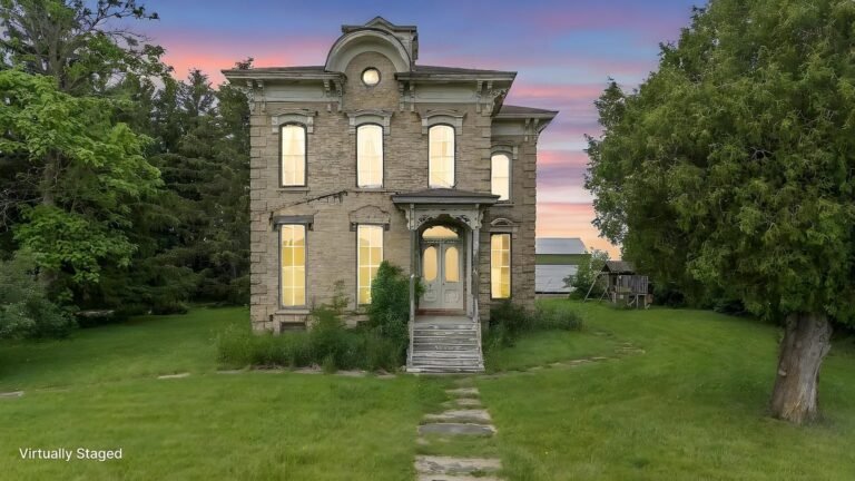 Historic 1873 Brick Farmhouse on One Acre in Oshkosh, Wisconsin