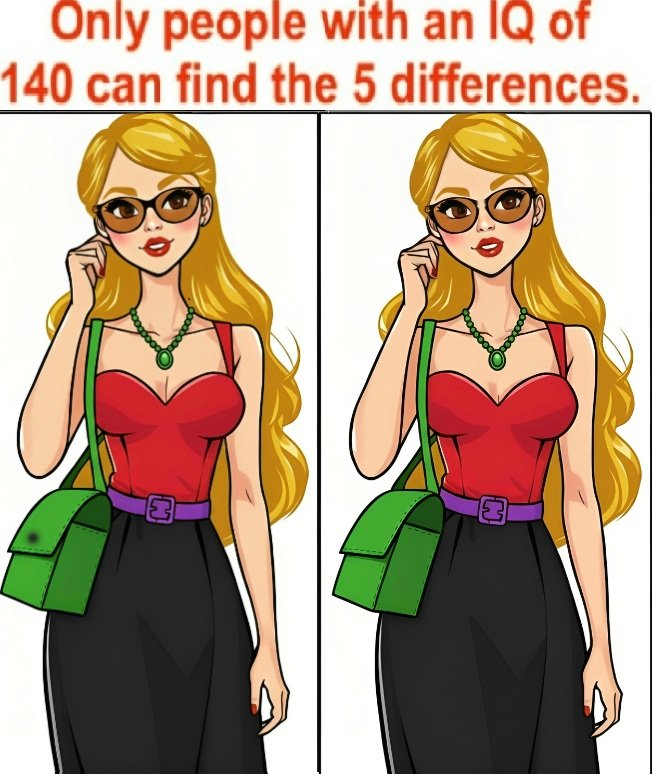 Only People With Razor-Sharp Eyes Can Find All 5 Differences Here