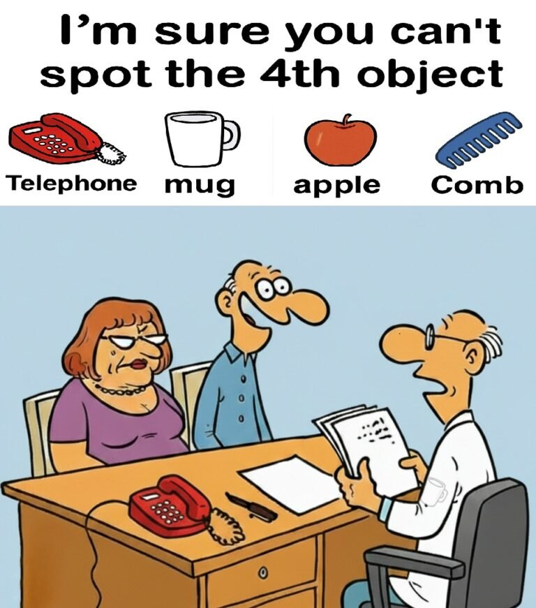 Find Phone, Cup, Apple, Comb