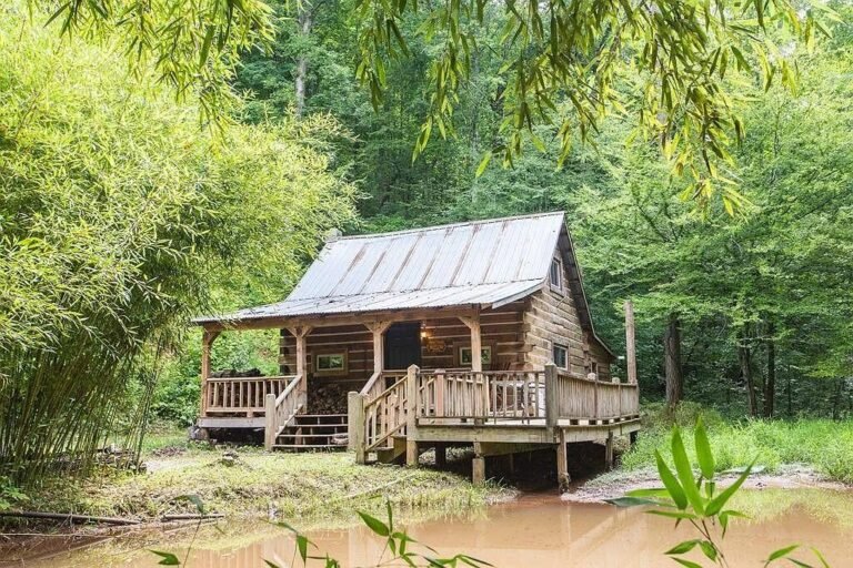 5-Acre Log Cabin Property with Creek and Pond in Englewood, Tennessee
