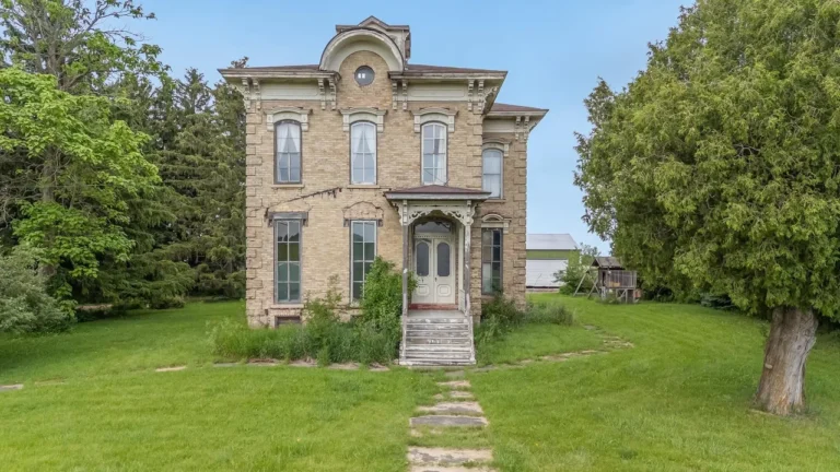 Own a Piece of History: 1873 Brick Farmhouse on 1 Acre for $314K