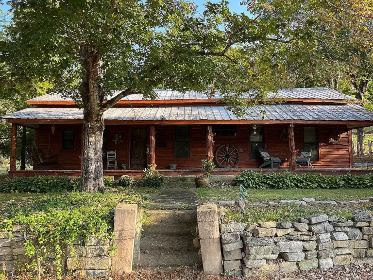 Authentic 1864 Hand-Hewn Log Cabin on 66+ Acres