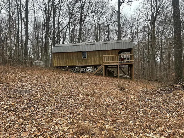Partially Wooded 0.167-Acre Lot with Unfinished Cabin and Loft – Build Your Vision